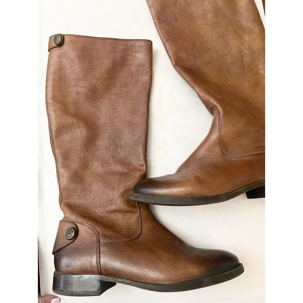 ARTURO CHIANG Brown Ombre Fierce Riding Boots 8.5 Tall